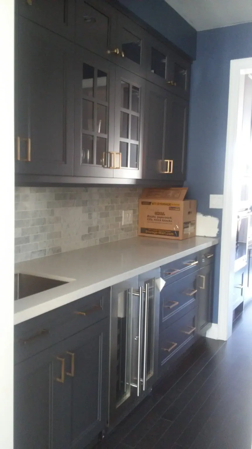 Clean kitchen cabinets after move-in cleaning service in Pickering