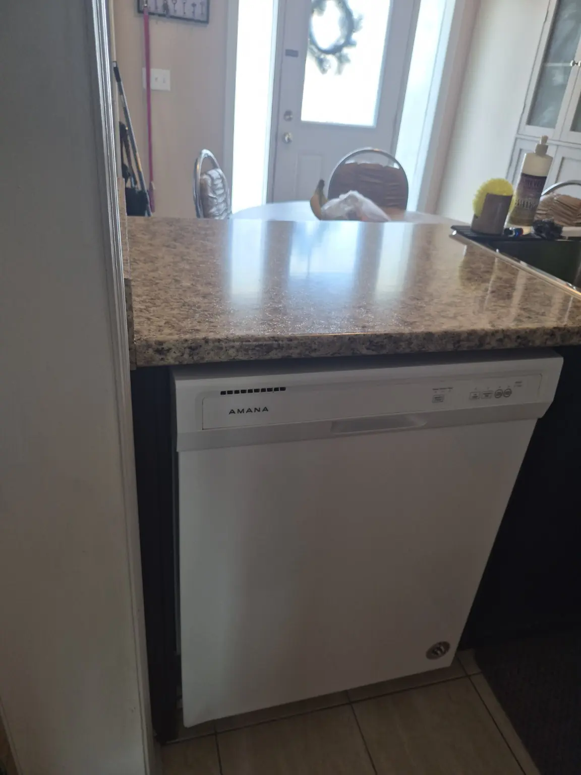 Clean dishwasher and polished countertop after kitchen deep cleaning in Pickering