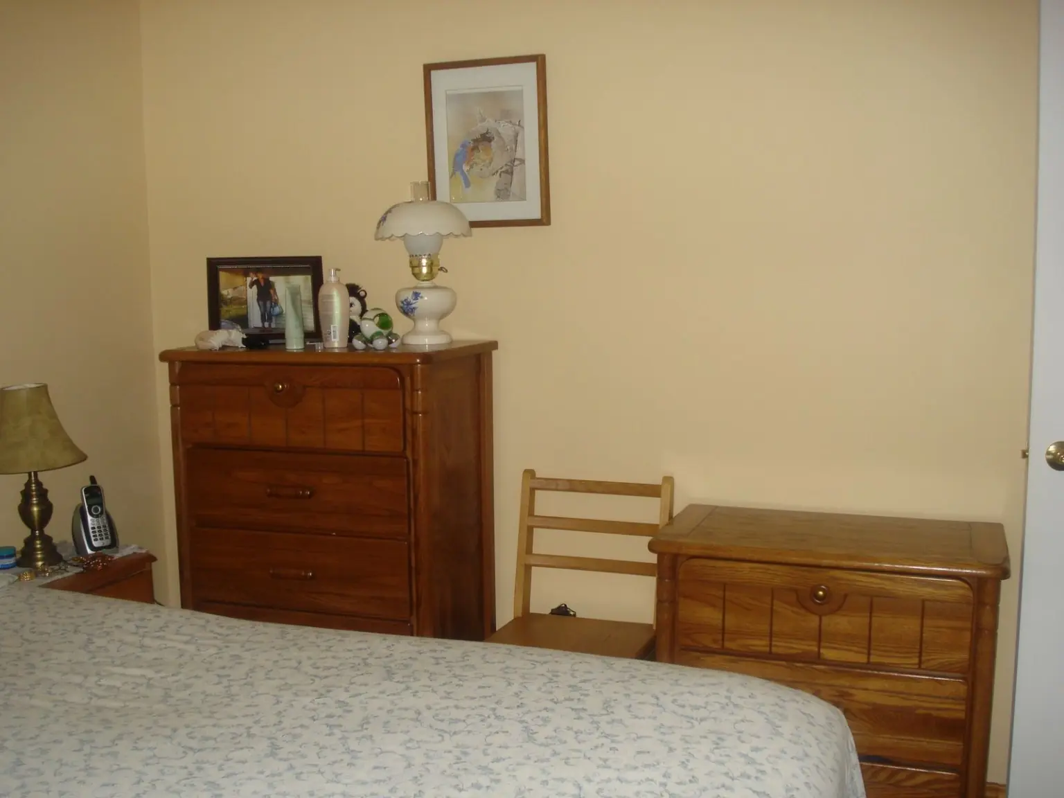 Bedroom furniture maintained during weekly cleaning service in Whitby