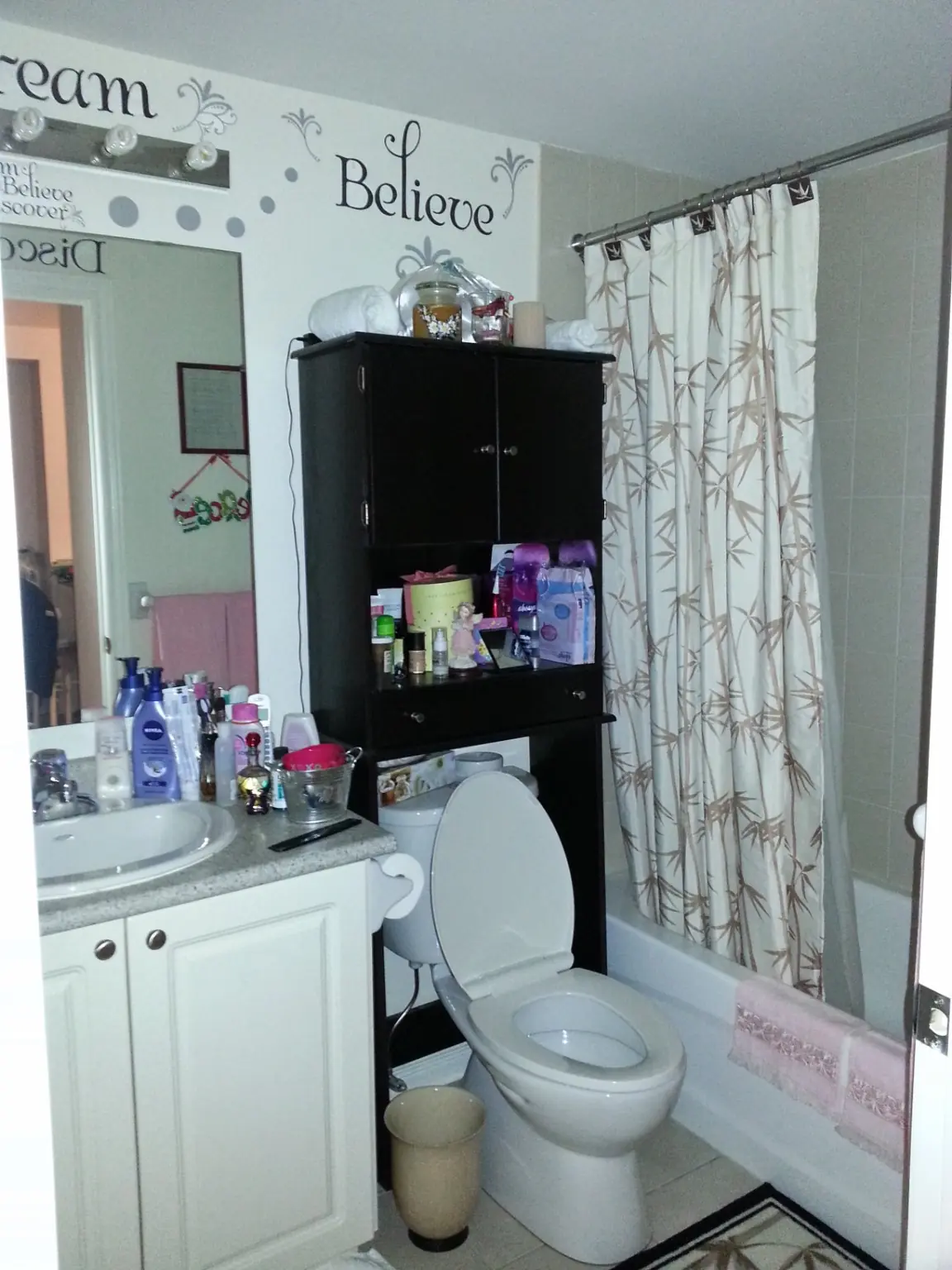 Bathroom maintained during a regular condo cleaning service in Ajax